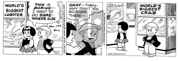 Nancy on Monday November 16, 1998 Comic Strip