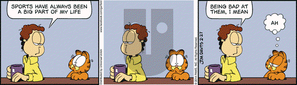 Garfield - Thursday February 27, 2014 Comic Strip