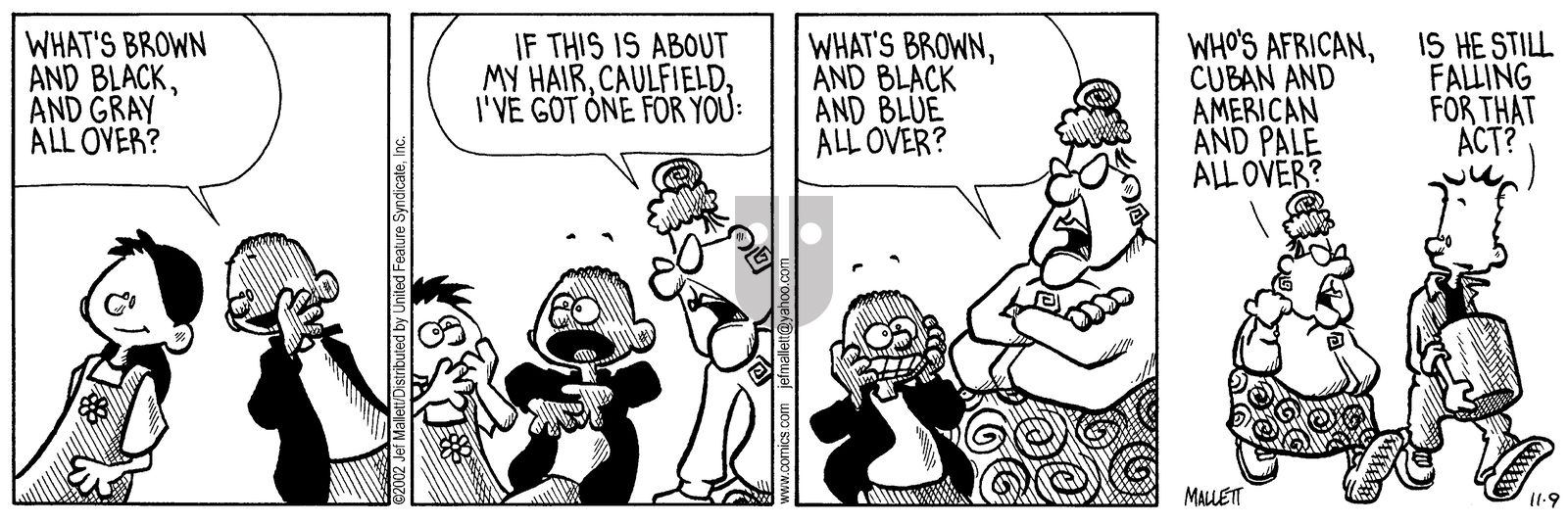Frazz - Saturday November 9, 2002 Comic Strip