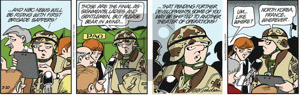 Doonesbury on Thursday February 20, 2003 Comic Strip
