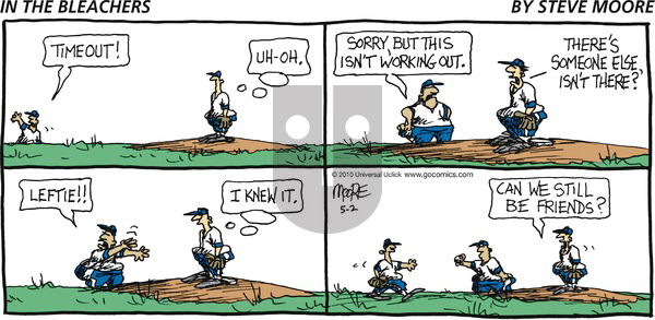 In the Bleachers on Sunday May 2, 2010 Comic Strip