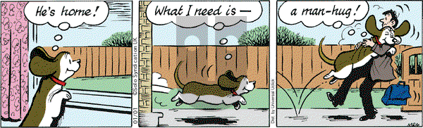 Fred Basset on Friday January 1, 2016 Comic Strip