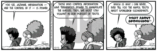The Boondocks on Monday July 16, 2012 Comic Strip