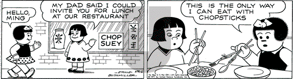 Nancy on Thursday April 1, 1971 Comic Strip