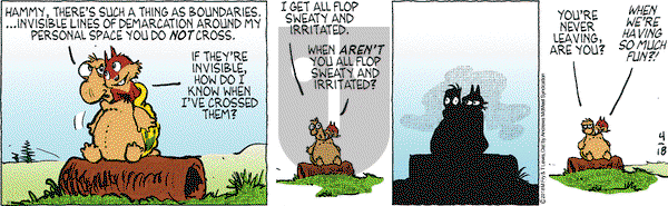 Over the Hedge on Wednesday April 18, 2018 Comic Strip