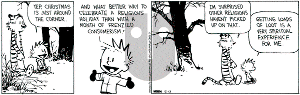 Calvin and Hobbes on Monday December 13, 1993 Comic Strip