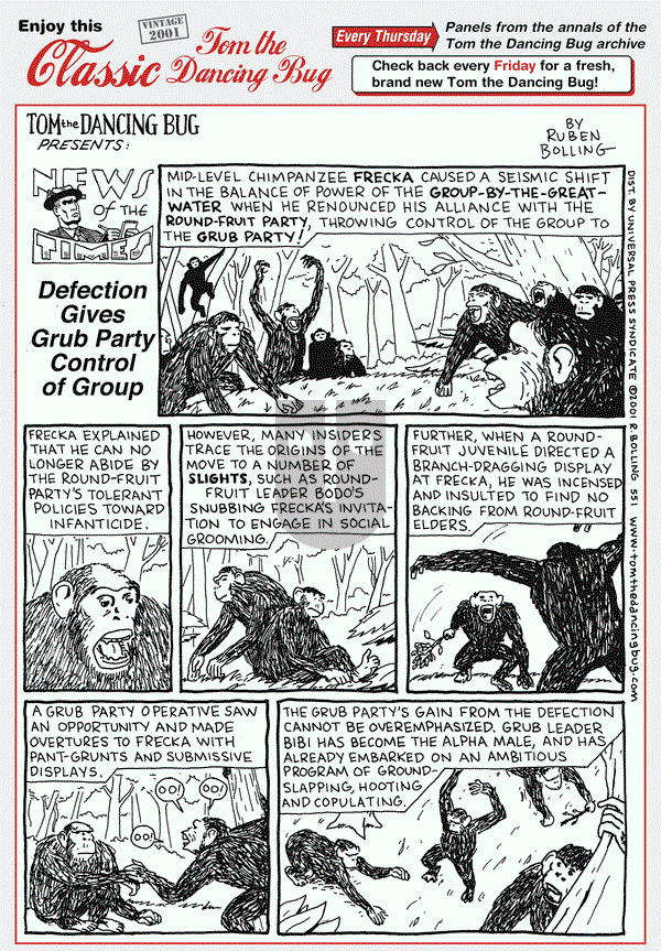 Tom the Dancing Bug on Thursday January 18, 2018 Comic Strip