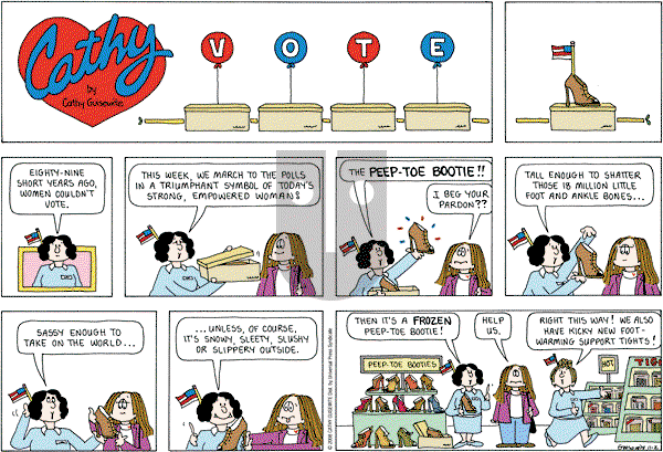Cathy Classics - Sunday November 2, 2008 Comic Strip