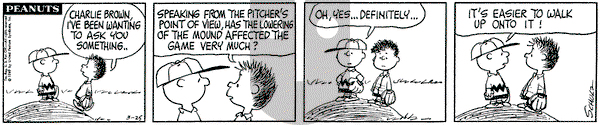 Peanuts on Tuesday March 25, 1969 Comic Strip