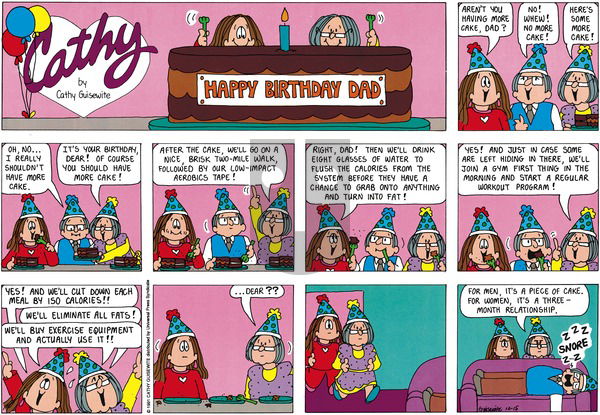 Cathy Classics on Sunday October 15, 2000 Comic Strip