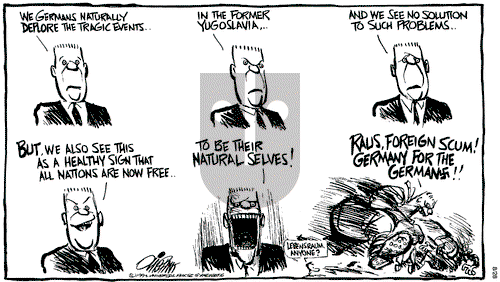 Pat Oliphant on Friday August 28, 1992 Comic Strip