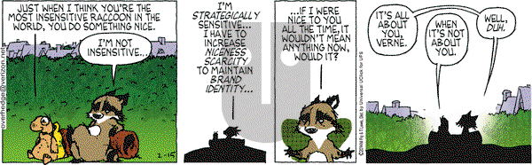 Over the Hedge on Saturday February 15, 2014 Comic Strip