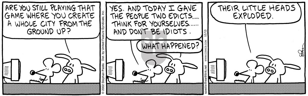Pearls Before Swine - Friday December 13, 2002 Comic Strip