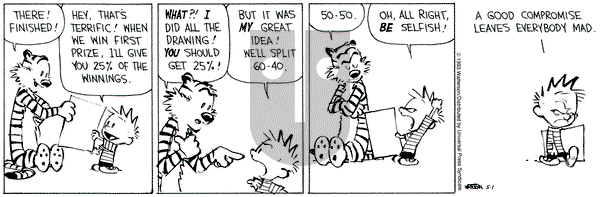 Calvin and Hobbes on Saturday May 1, 1993 Comic Strip