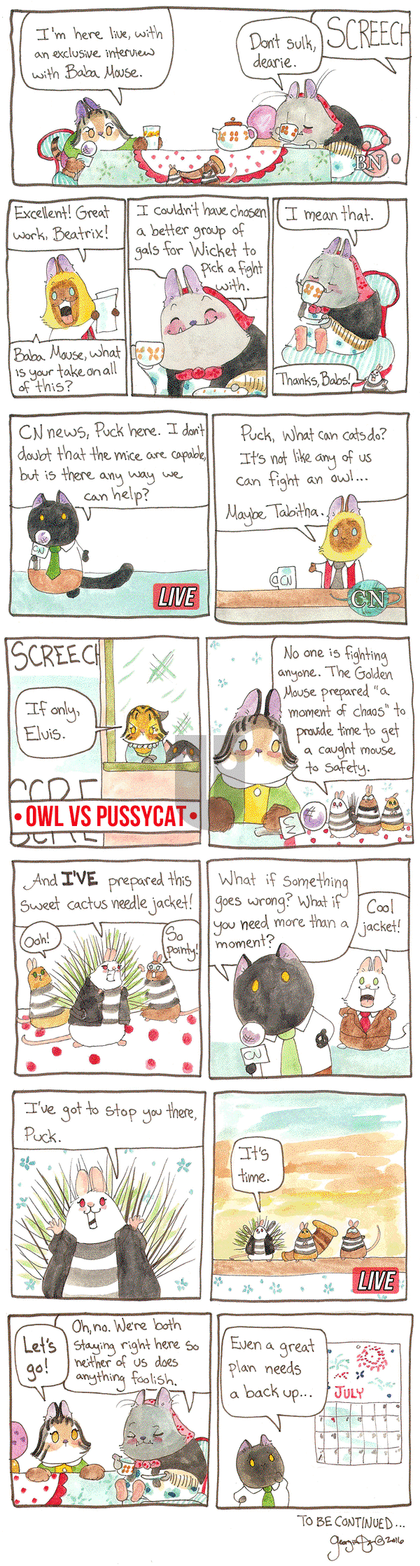Breaking Cat News on Monday July 18, 2016 Comic Strip