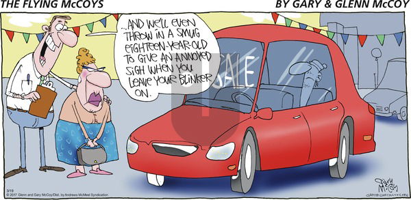 The Flying McCoys on Sunday March 19, 2017 Comic Strip