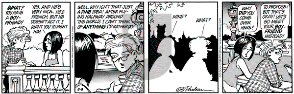 Doonesbury - Thursday August 8, 1996 Comic Strip