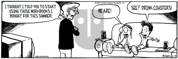 Grand Avenue on Wednesday June 13, 2007 Comic Strip