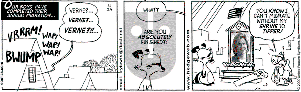 Over the Hedge on Tuesday January 30, 2001 Comic Strip