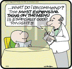Ziggy on Monday August 29, 2016 Comic Strip