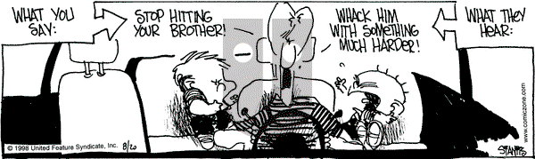 The Buckets on Thursday August 20, 1998 Comic Strip