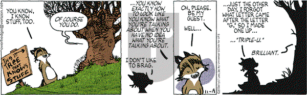 Over the Hedge on Tuesday November 19, 2013 Comic Strip
