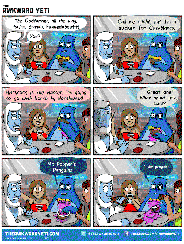 The Awkward Yeti on Wednesday November 12, 2014 Comic Strip