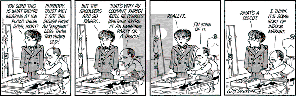 Doonesbury on Wednesday March 1, 1978 Comic Strip