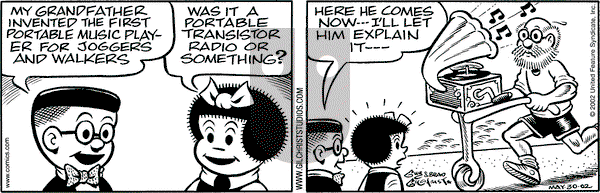 Nancy on Thursday May 30, 2002 Comic Strip