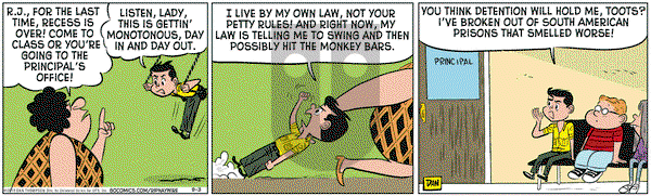 Rip Haywire on Thursday September 3, 2015 Comic Strip
