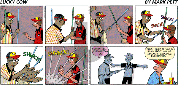 Lucky Cow on Sunday June 22, 2003 Comic Strip