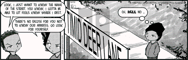 The Boondocks on Tuesday May 13, 2014 Comic Strip