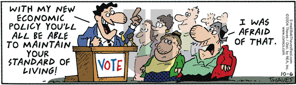 Frank and Ernest on Wednesday October 6, 2004 Comic Strip