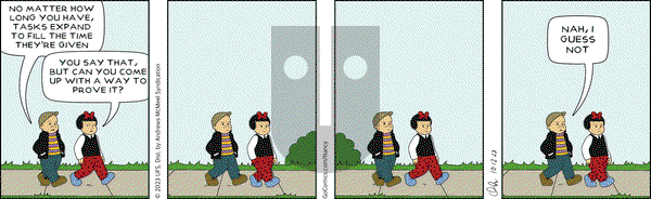 Nancy - Thursday October 12, 2023 Comic Strip