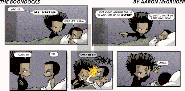 The Boondocks on Sunday October 14, 2012 Comic Strip