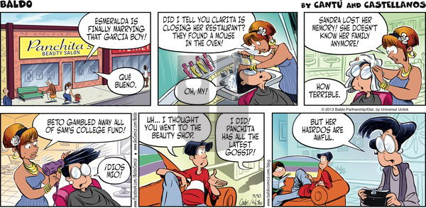 Baldo on Sunday November 10, 2013 Comic Strip