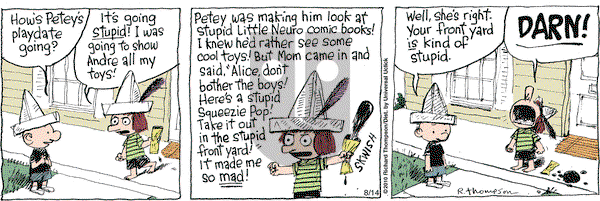 Cul de Sac on Saturday August 14, 2010 Comic Strip