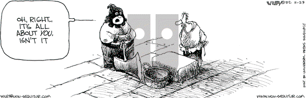 Non Sequitur on Saturday November 23, 2002 Comic Strip