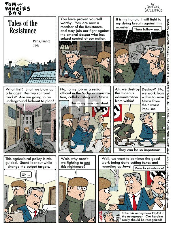 Tom the Dancing Bug on Friday September 14, 2018 Comic Strip