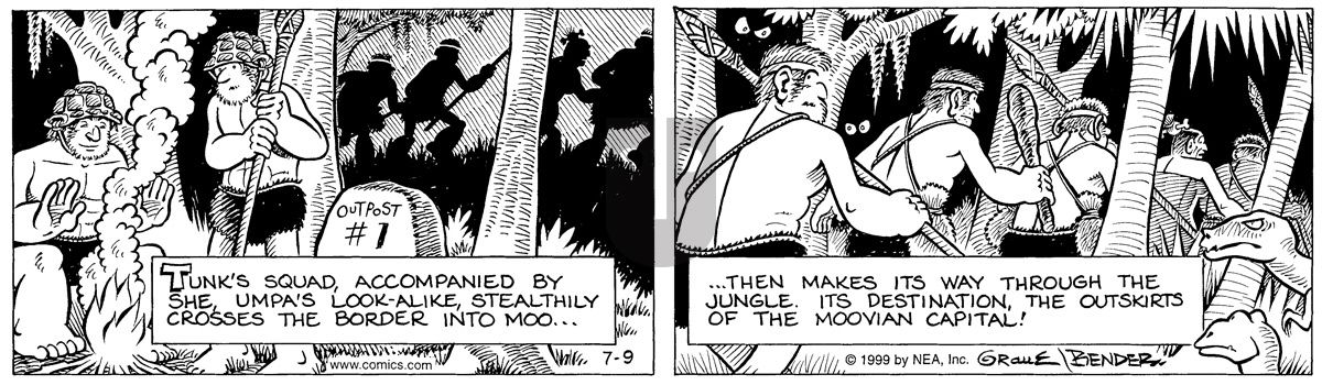 Alley Oop - Friday July 9, 1999 Comic Strip