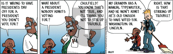 Frazz on Thursday February 15, 2018 Comic Strip