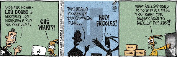 La Cucaracha - Monday April 26, 2010 Comic Strip