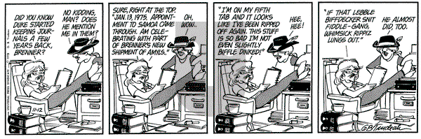 Doonesbury on Monday November 12, 1979 Comic Strip