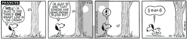 Peanuts on Saturday September 26, 1959 Comic Strip