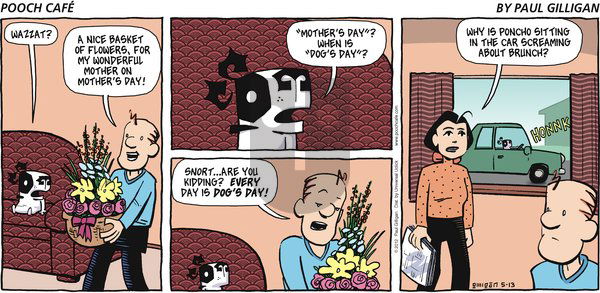 Pooch Cafe on Sunday May 13, 2012 Comic Strip