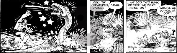Alley Oop on Wednesday November 7, 1973 Comic Strip