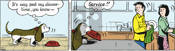 Fred Basset on Wednesday October 9, 2019 Comic Strip