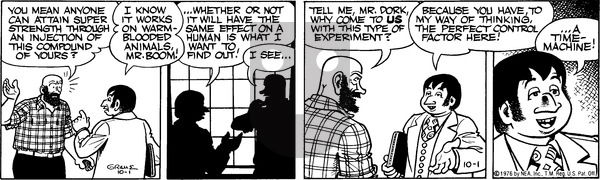 Alley Oop on Friday October 1, 1976 Comic Strip