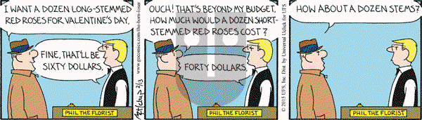 The Born Loser on Friday February 13, 2015 Comic Strip