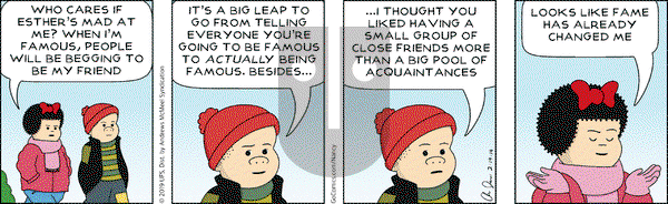 Nancy on Tuesday February 19, 2019 Comic Strip